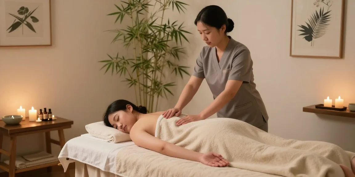 Experience the calming ambiance of an 일산출장마사지 session in a serene spa environment featuring soothing elements.