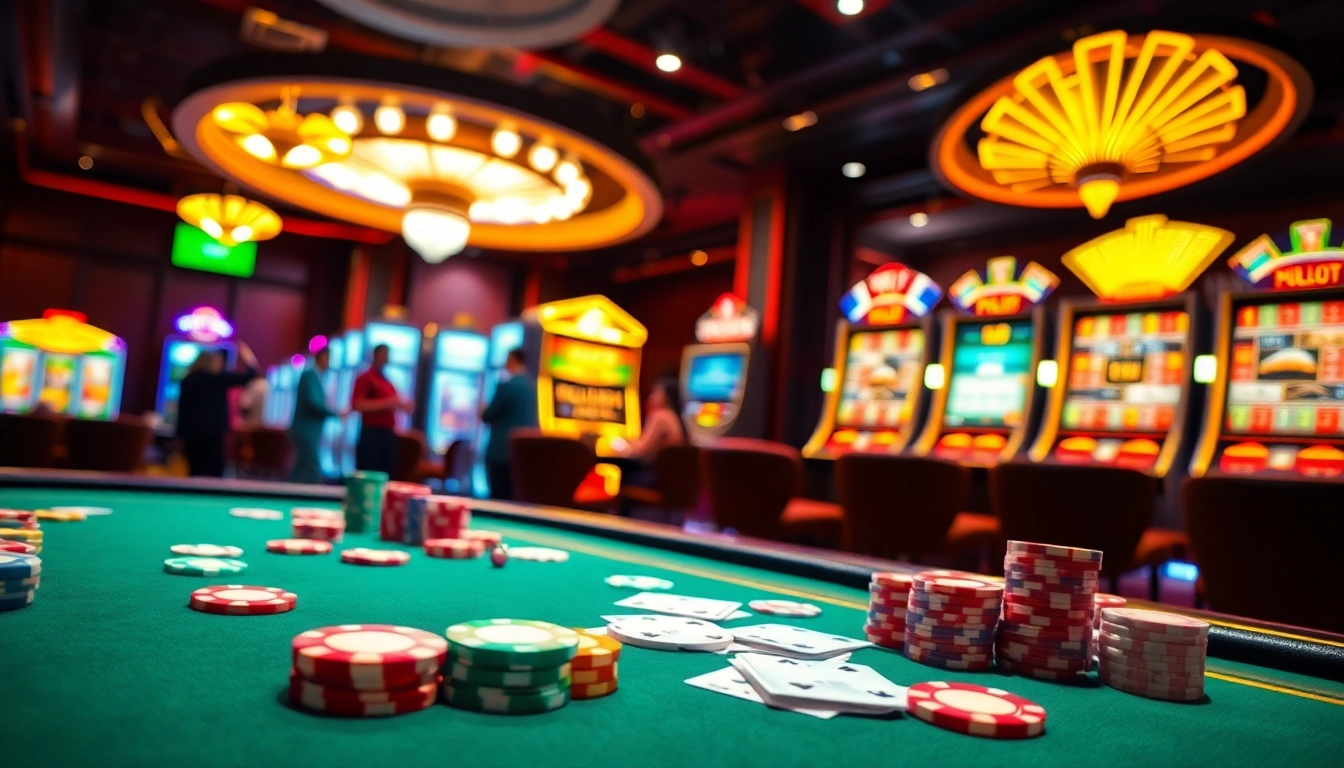 Excited players experiencing the thrill of tg 88 at a luxurious casino poker table.